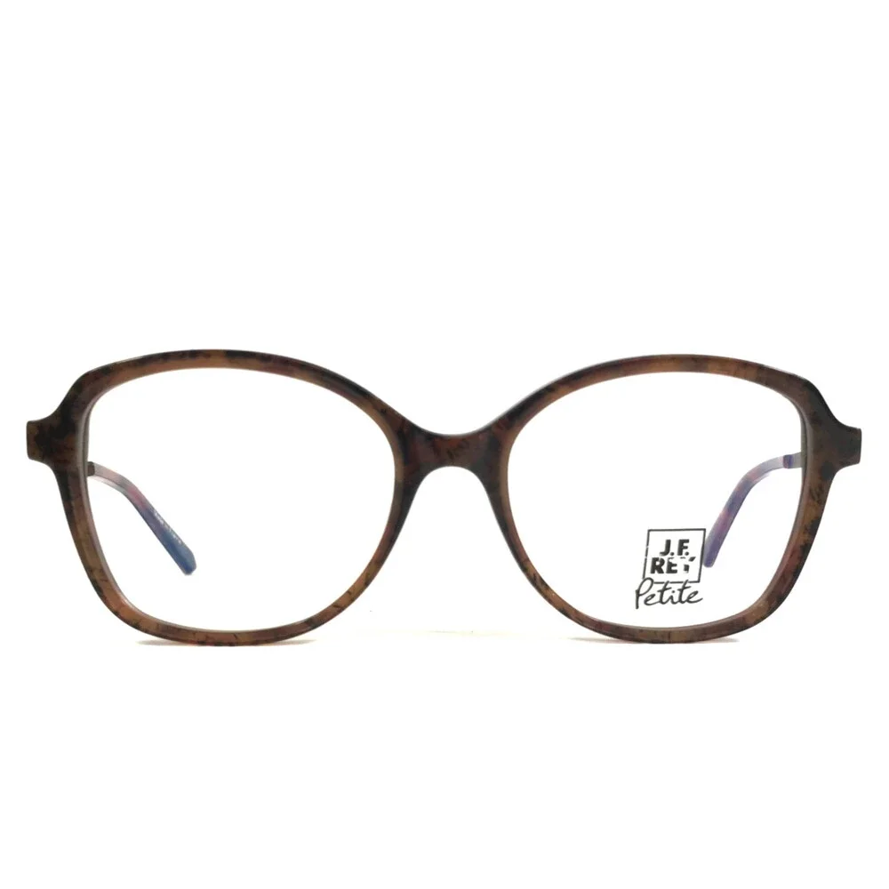 J.F. Rey Petite Eyeglasses Frames PA099 9035 Brown Butterfly Full Rim 49-16-140